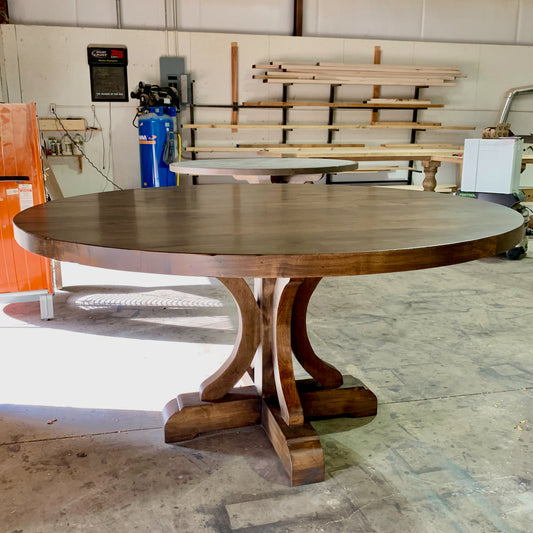 Round Curved Base Dining Table